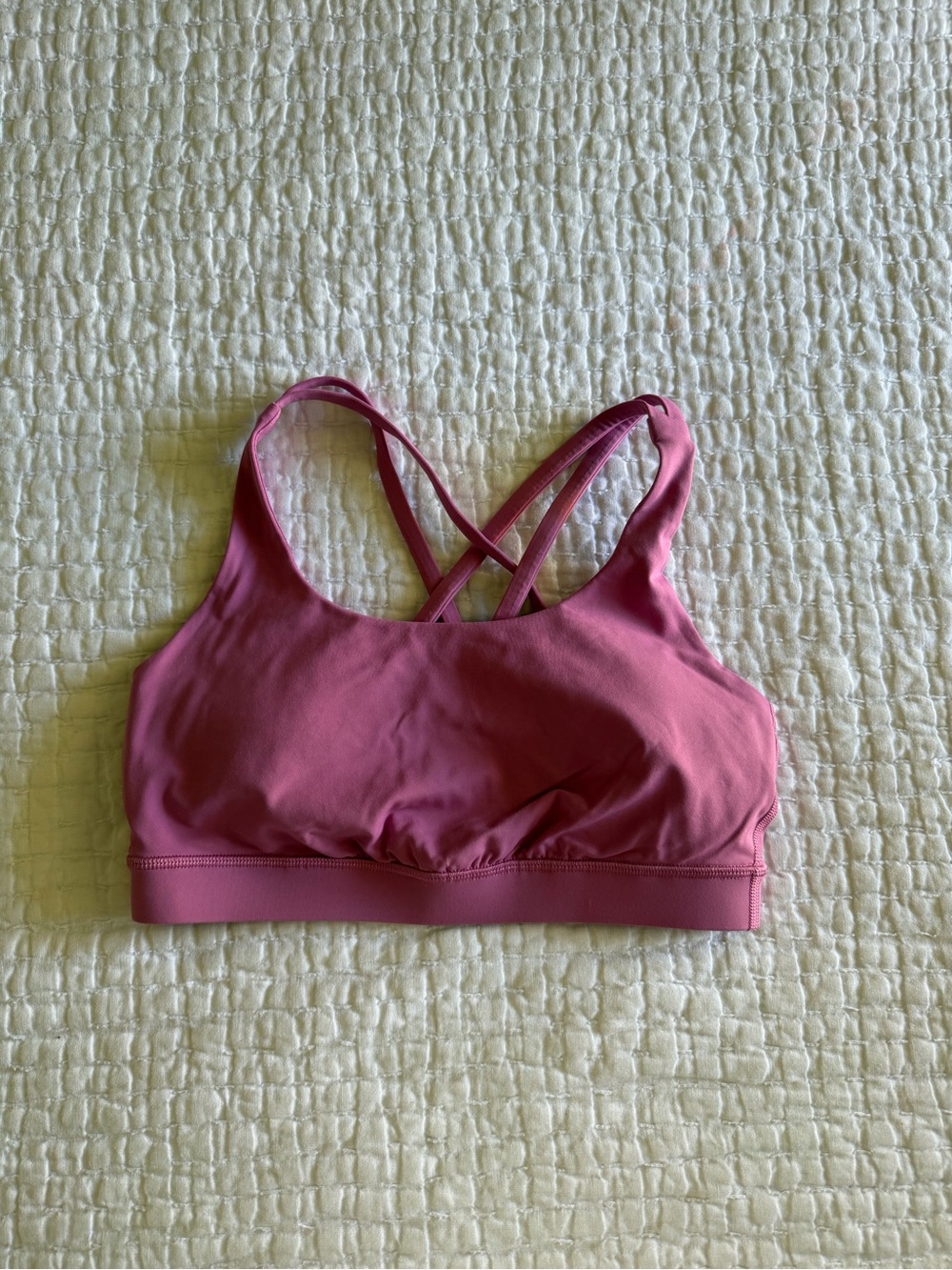 lululemon athletica Rose Pink Crossback Sports Bra